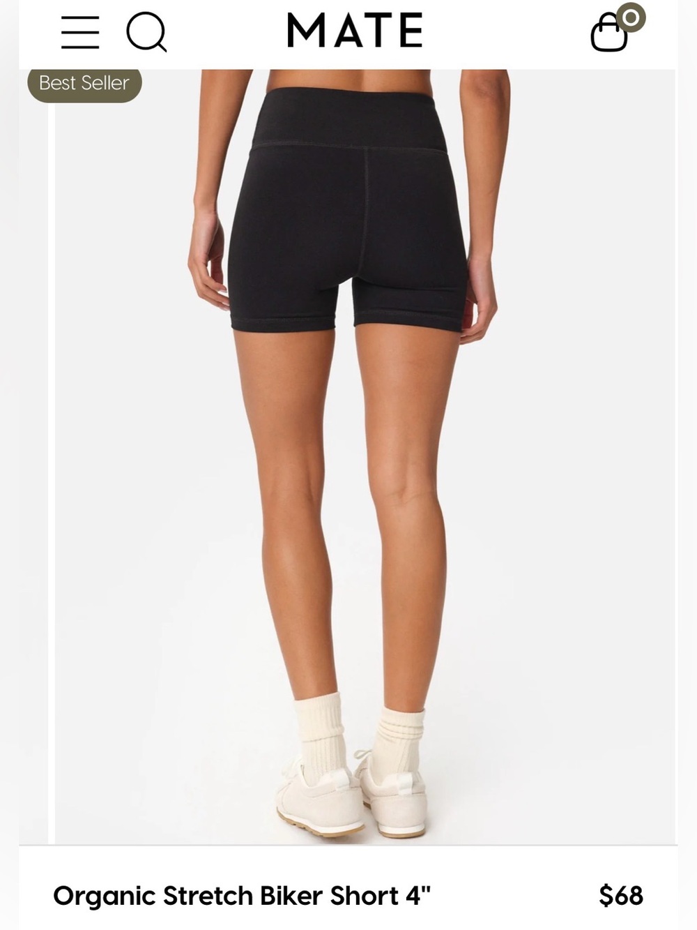 MATE new without tags size small 4” workout short - Picture 3 of 6
